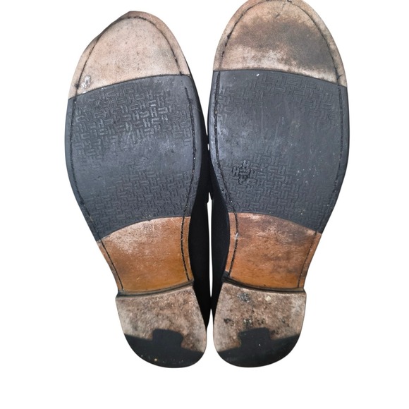 Salvatore Ferragamo Black Leather Loafers Mens 9 E Italy Horsebit Dress Shoes - Picture 10 of 10